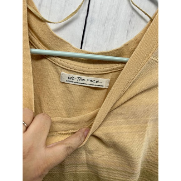 Free People We the Free Baja Long Sleeve Cropped Oversized Tee Size Medium - Picture 7 of 7